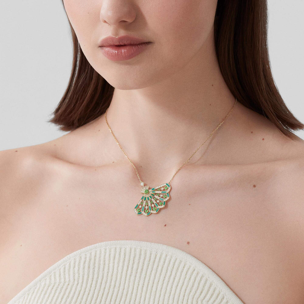 Pendentif Fanfare Symphony en diamant et tsavorite - 2018737