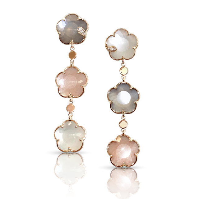 BOUCLES D'OREILLES PETIT JOLI BOUQUET LUNAIRE - 16337R