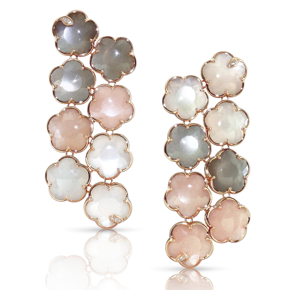 BOUCLES D'OREILLES PETIT JOLI BOUQUET LUNAIRE - 16342R