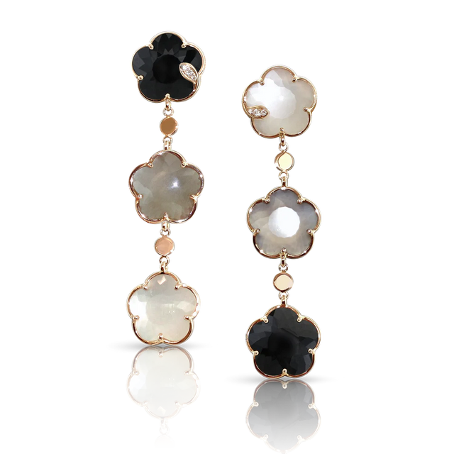 BOUCLES D'OREILLES PETIT JOLI BOUQUET LUNAIRE - 16357R