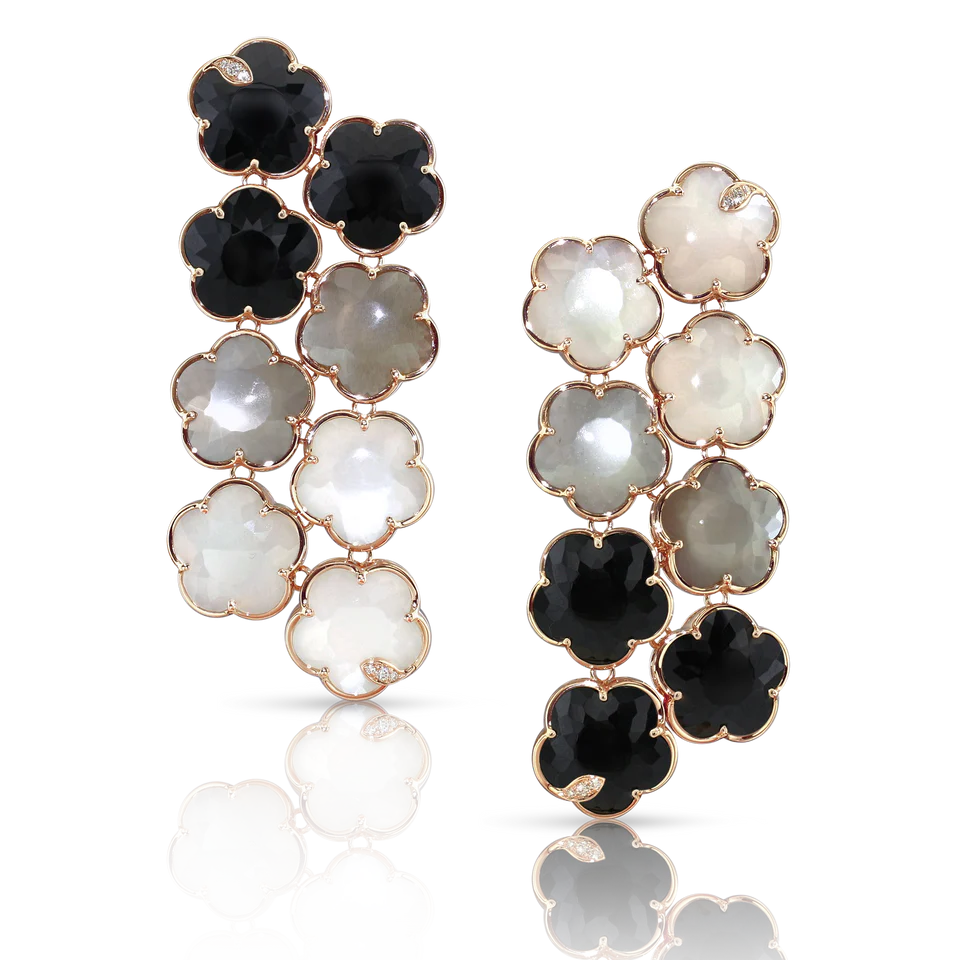 BOUCLES D'OREILLES PETIT JOLI BOUQUET LUNAIRE - 16373R