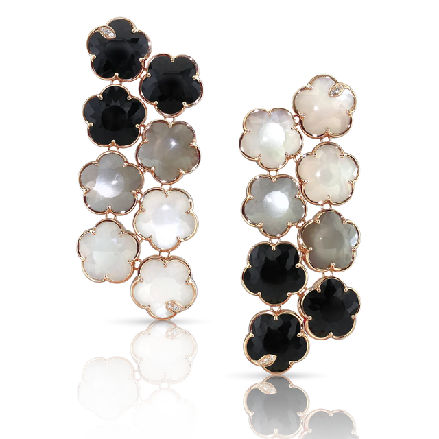 BOUCLES D'OREILLES PETIT JOLI BOUQUET LUNAIRE - 16373R