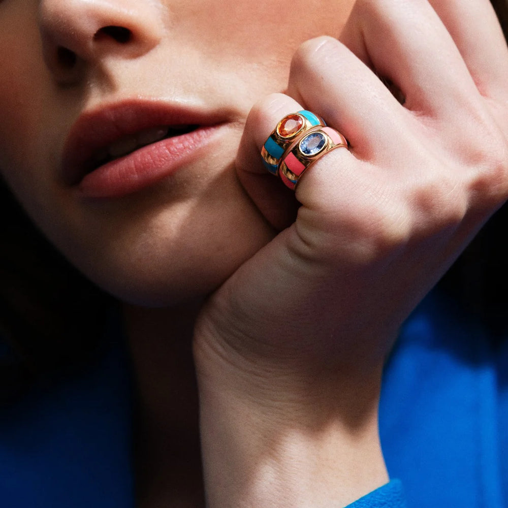 Bague Van Den Abeele Delphine bleu roi