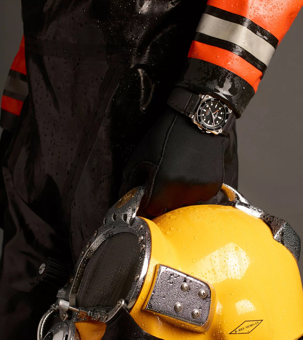 BR-03 Diver Black Steel - BR03A-D-BL-ST/SRB