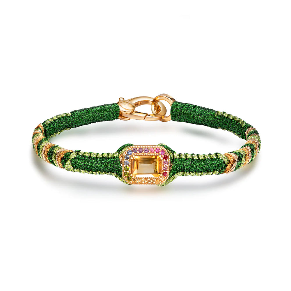 Bracelet Van Den Abeele amy pin - citrine