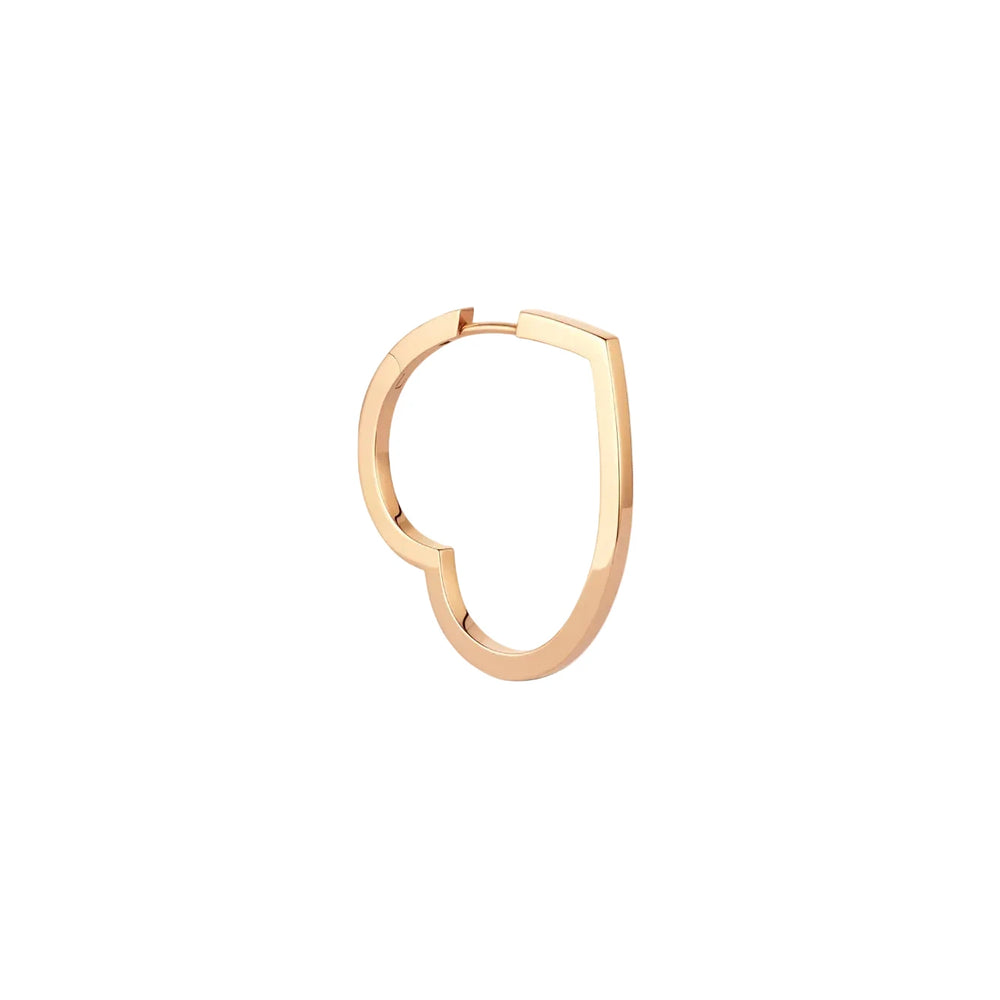 Grande créole Repossi Antifer Heart en or rose - EAH0ABPG00000