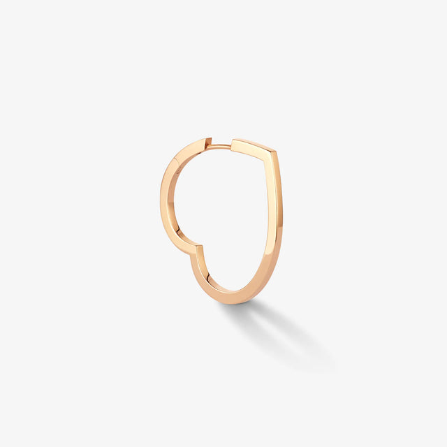 Grande créole Antifer Heart en or rose - EAH0ABPG00000