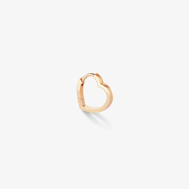 Petite boucle d'oreille créole Antifer Heart en or rose - EAH0AAPG00000