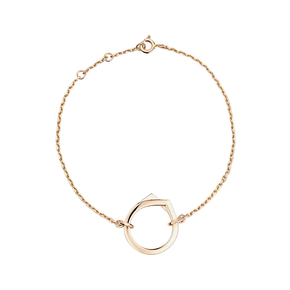 Bracelet Repossi chaîne Antifer en or rose pavé de diamants - BAF2APPG00000