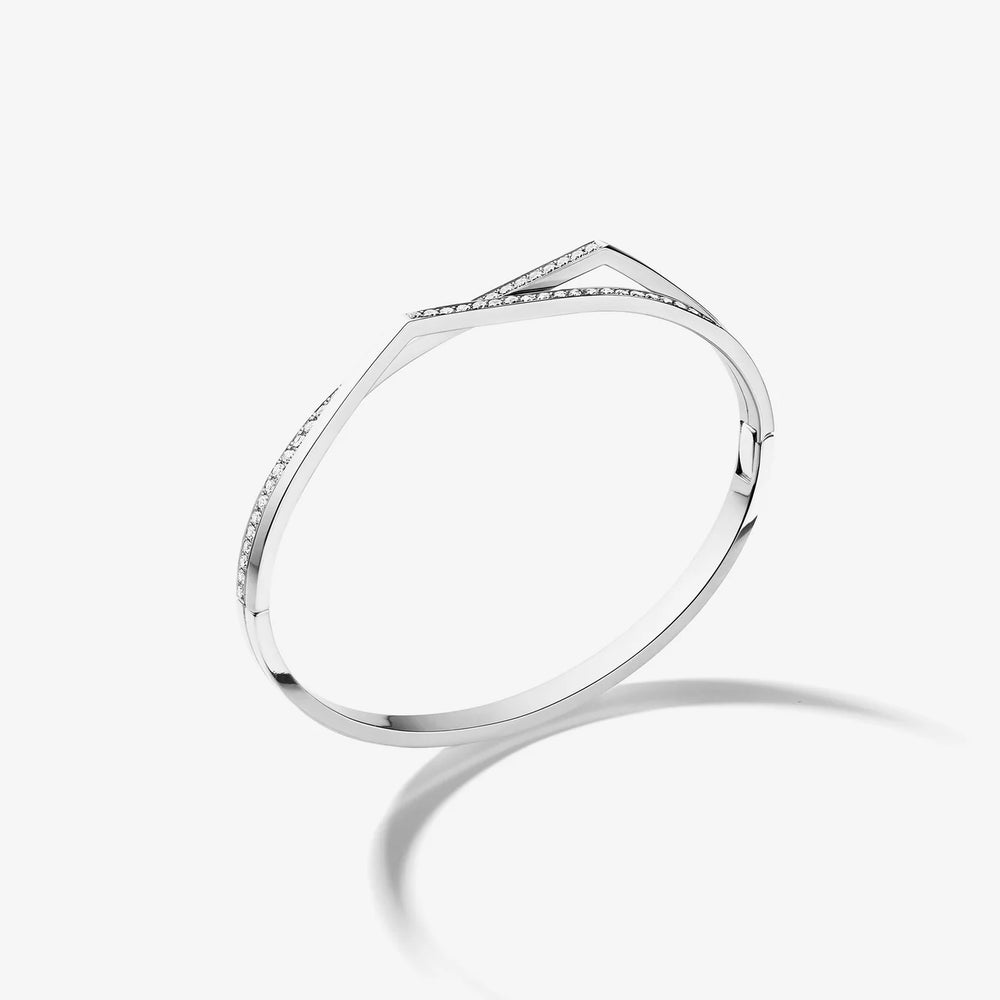 Bracelet Antifer en or blanc pavé de diamants - BAF2BDWG00000