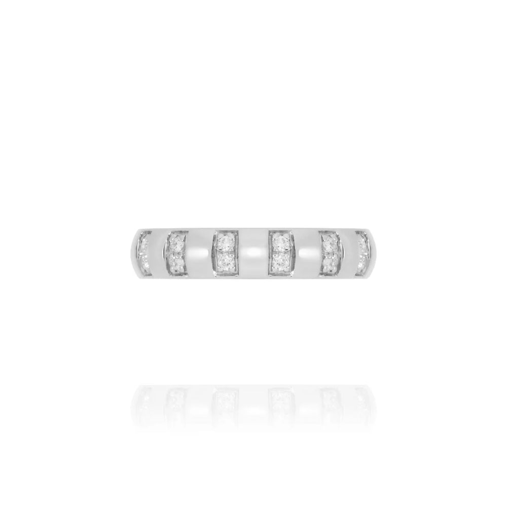Bague Van Den Abeele Billie or blanc