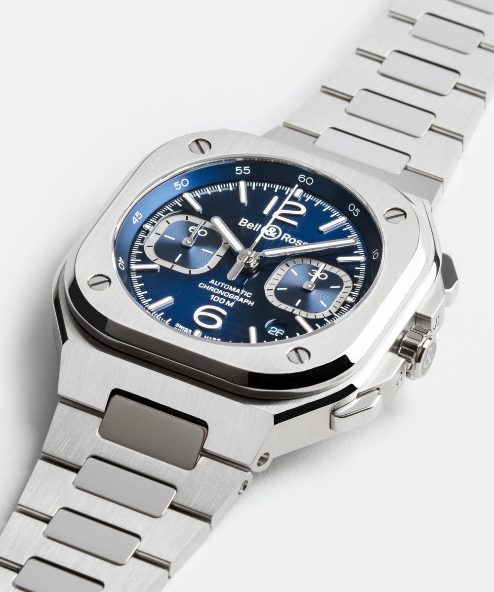 BR 05 CHRONO BLUE STEEL - BR05C-BLU-ST/SST