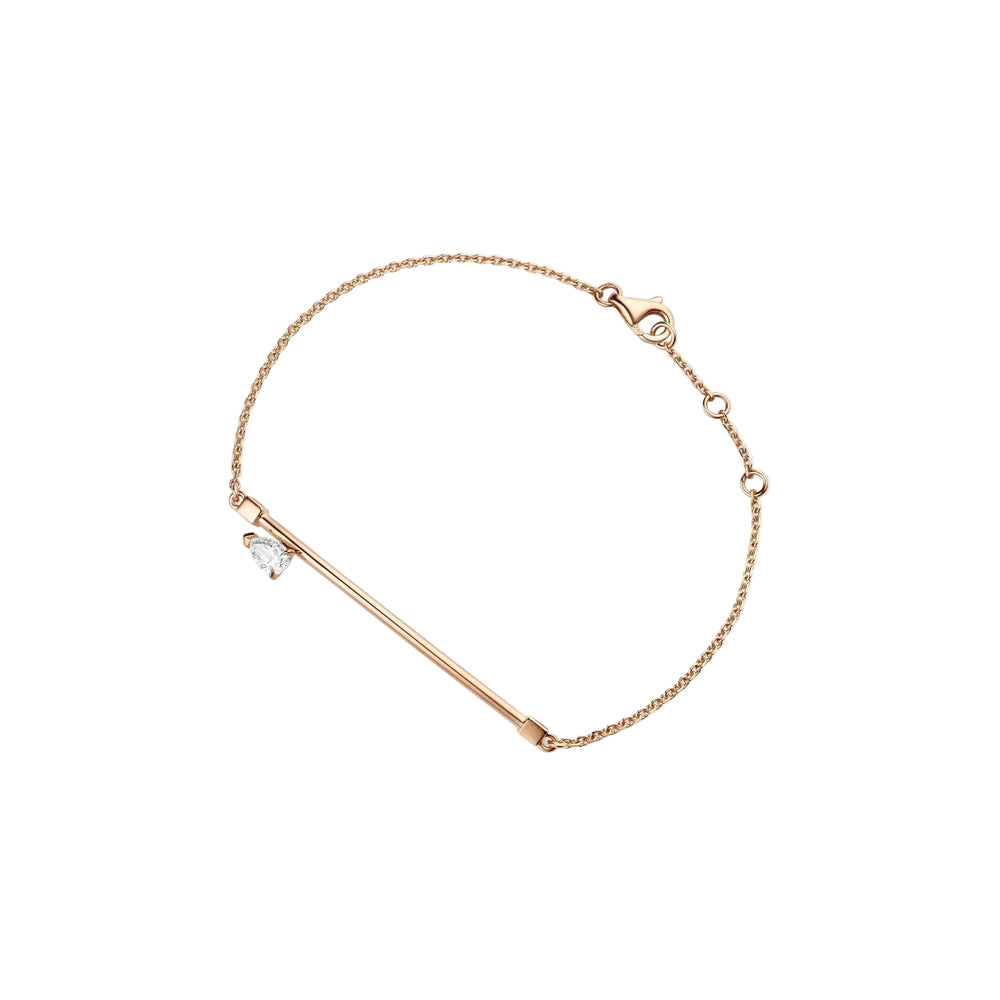 Bracelet Serti sur Vide en or rose - BSV1ABPG02000