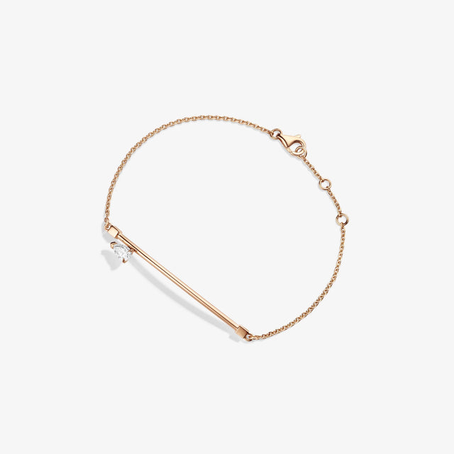 Bracelet Serti sur Vide en or rose - BSV1ABPG02000