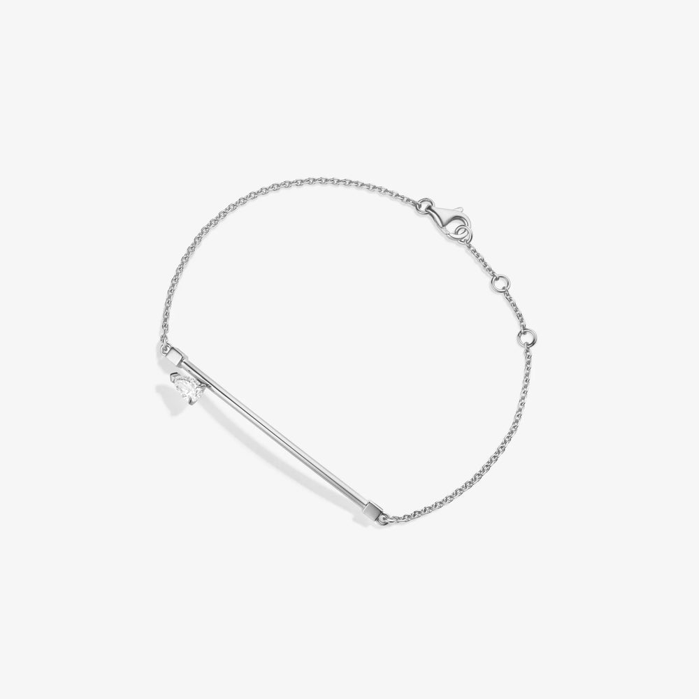 Bracelet Serti sur Vide en or blanc - BSV1ABWG02000