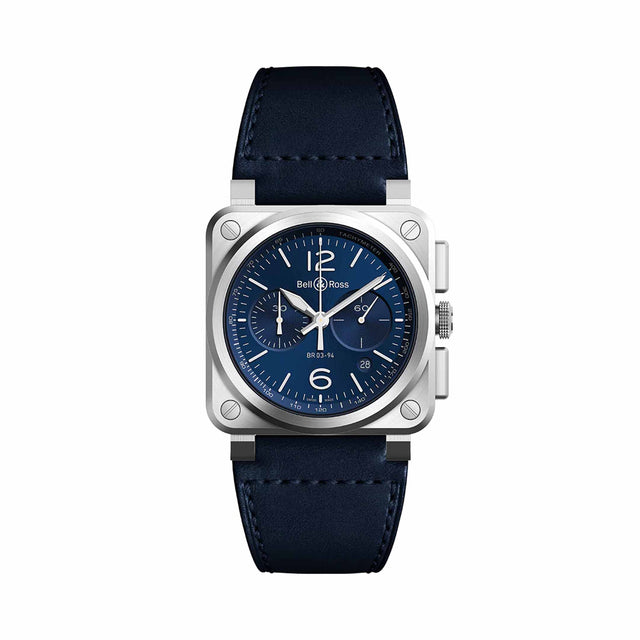 BR-03 Chrono Blue Steel - BR0394-BLU-ST/SCA
