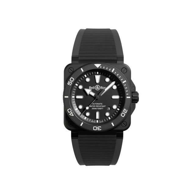 BR-03 Diver Black Matte Ceramic - BR03A-D-BL-CE/SRB