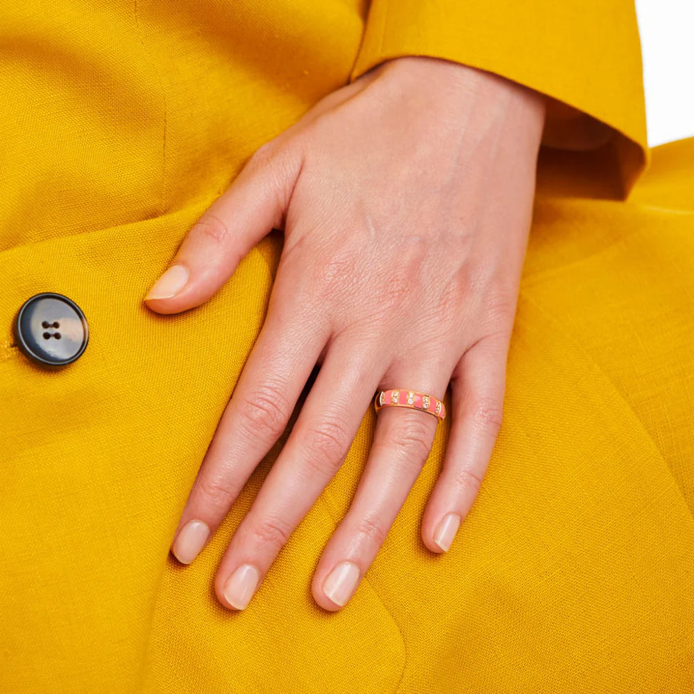 Bague Van Den Abeele Billie Corail fluo