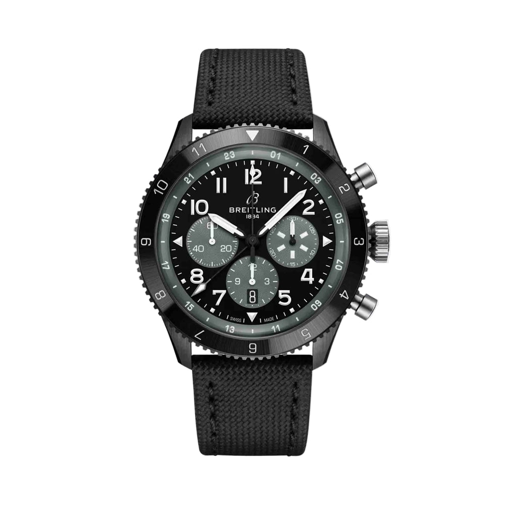 SUPER AVI B04 CHRONOGRAPH GMT 46 MOSQUITO NIGHT FIGHTER - SB04451A1B1X1