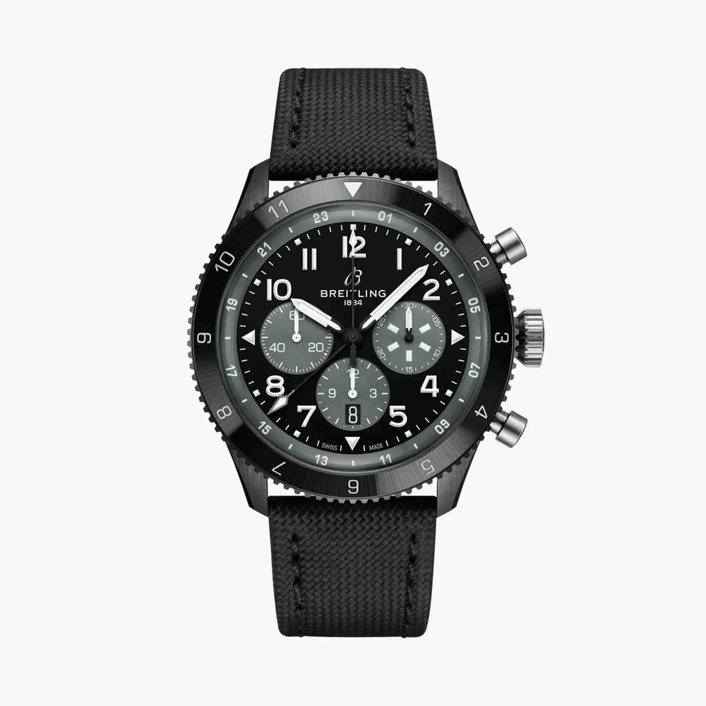 SUPER AVI B04 CHRONOGRAPH GMT 46 MOSQUITO NIGHT FIGHTER - SB04451A1B1X1