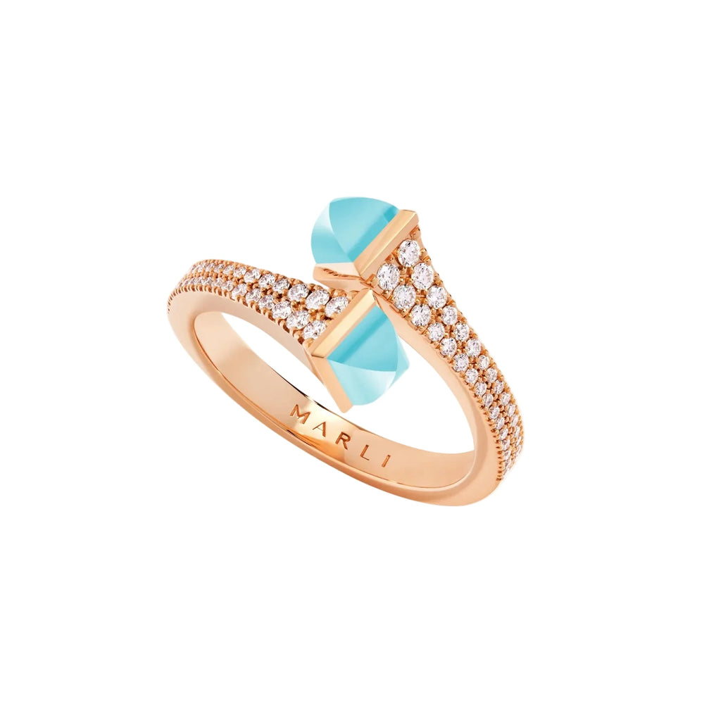 Bague Marli NY fine en diamant Cleo - CLEO-R1RGBC