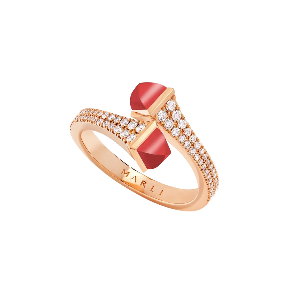 Bague Marli NY fine en diamant Cleo - CLEO-R1RGRA