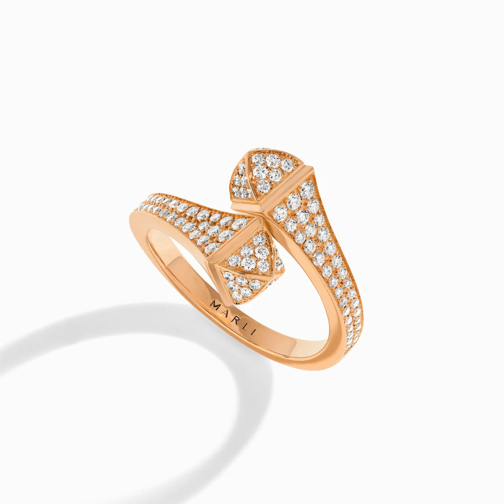 Bague Midi Slim Cléo avec diamants - CLEO-R48RGDD