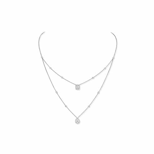 Collier My Twin 2 Rangs 12966-WG