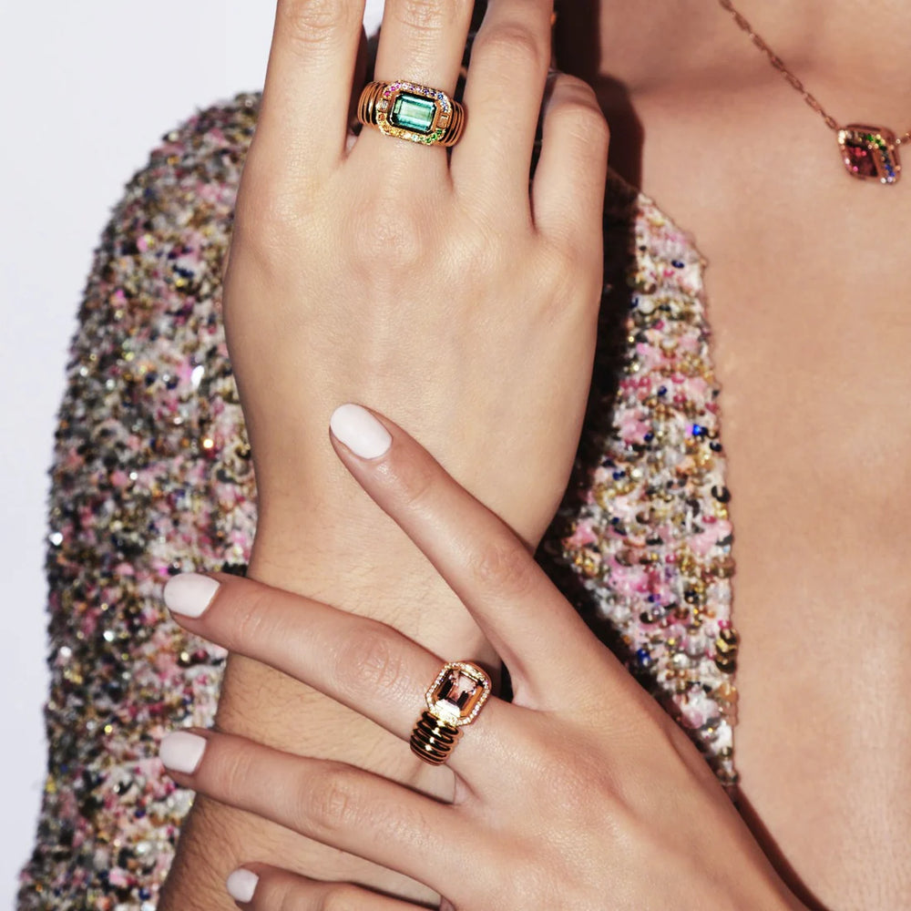 Bague Van Den Abeele Marly or, citrine