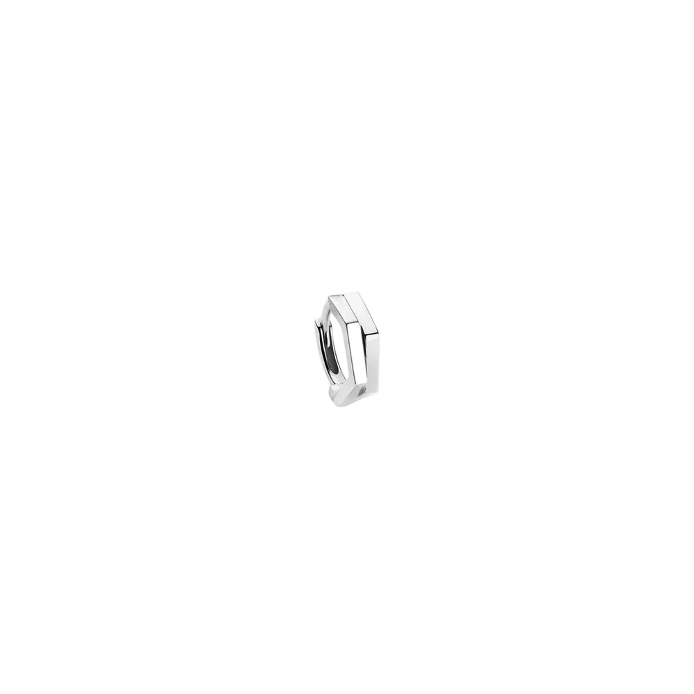 Boucle d'oreille Antifer 2 rangs en or blanc - EAF0AEWG00000