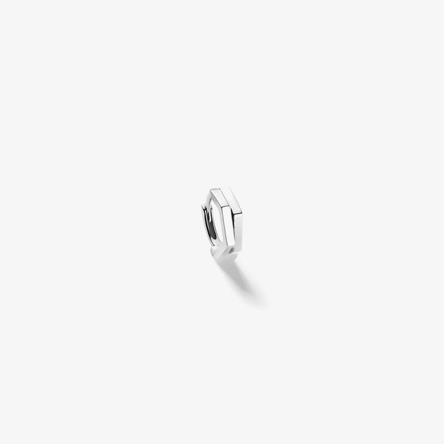 Boucle d'oreille Antifer 2 rangs en or blanc - EAF0AEWG00000