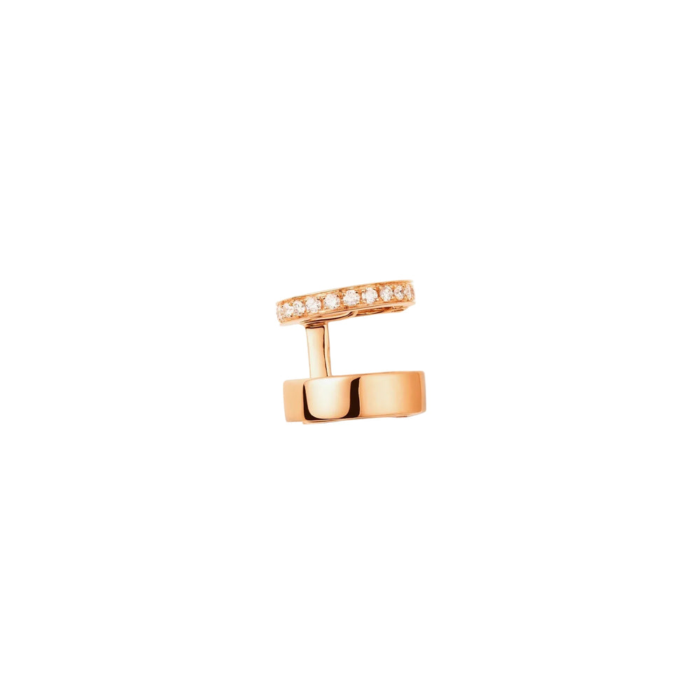 Boucle d'oreille Berbere 2 rangs en or rose - EMO2BEPG00000