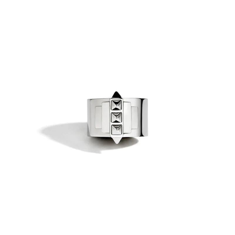 BAGUE PINKY ROCKAWAY 5 PICOTS ARGENT - FSJ144