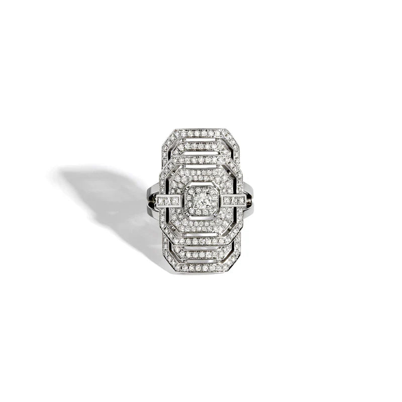 BAGUE MY WAY DIAMANTS & OR BLANC - FSJ204