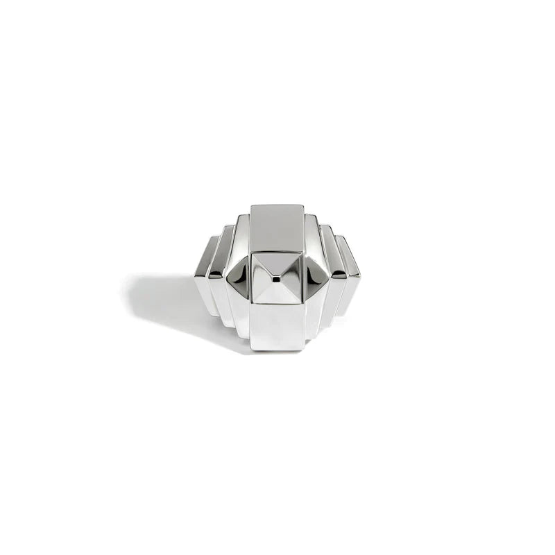 BAGUE ROCKAWAY PYRAMIDE ARGENT - FSJ249