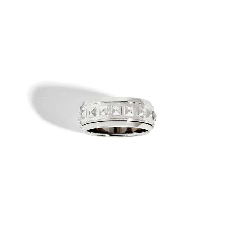 BAGUE ROCKAWAY SPINNER ARGENT - FSJ306