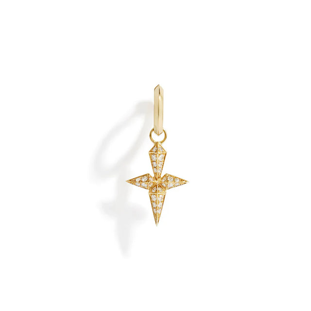 CRÉOLE ROCKAWAY CROIX DIAMANTS & OR JAUNE - FSJ502