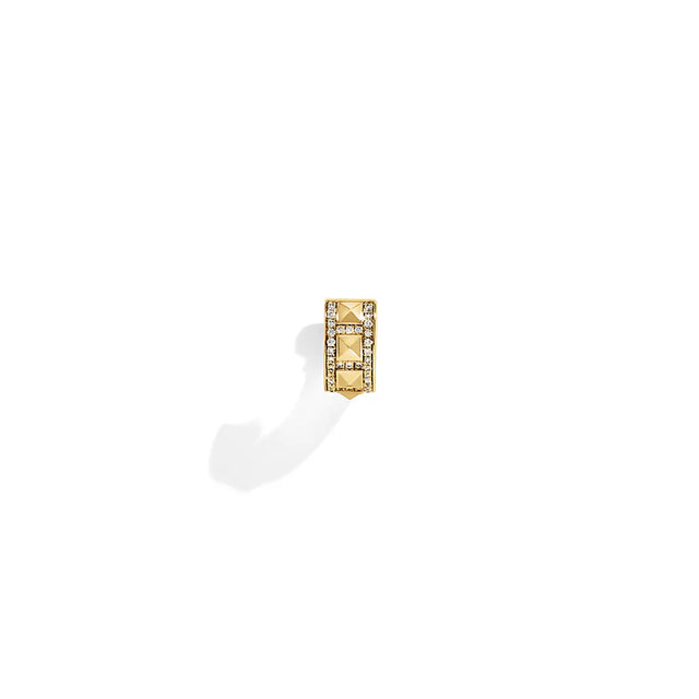 EARCUFF ROCKAWAY PICOTS DIAMANTS & OR JAUNE - FSJ537