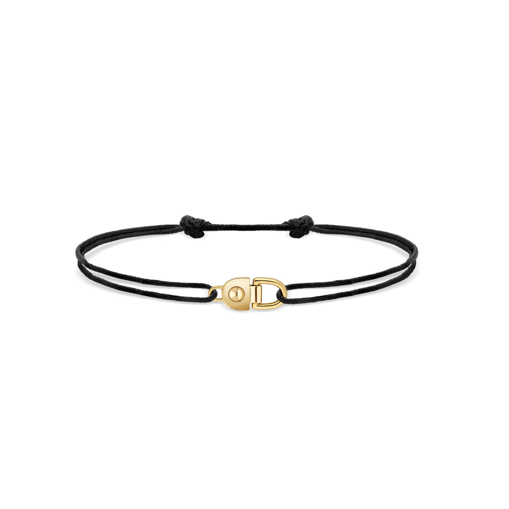 Bracelet Statement Rivet cordon et or - FSJ637