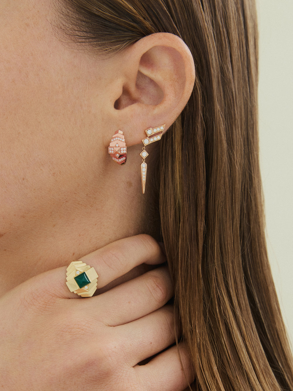 Créoles Rockaway Mini Pyramide - FSJ744