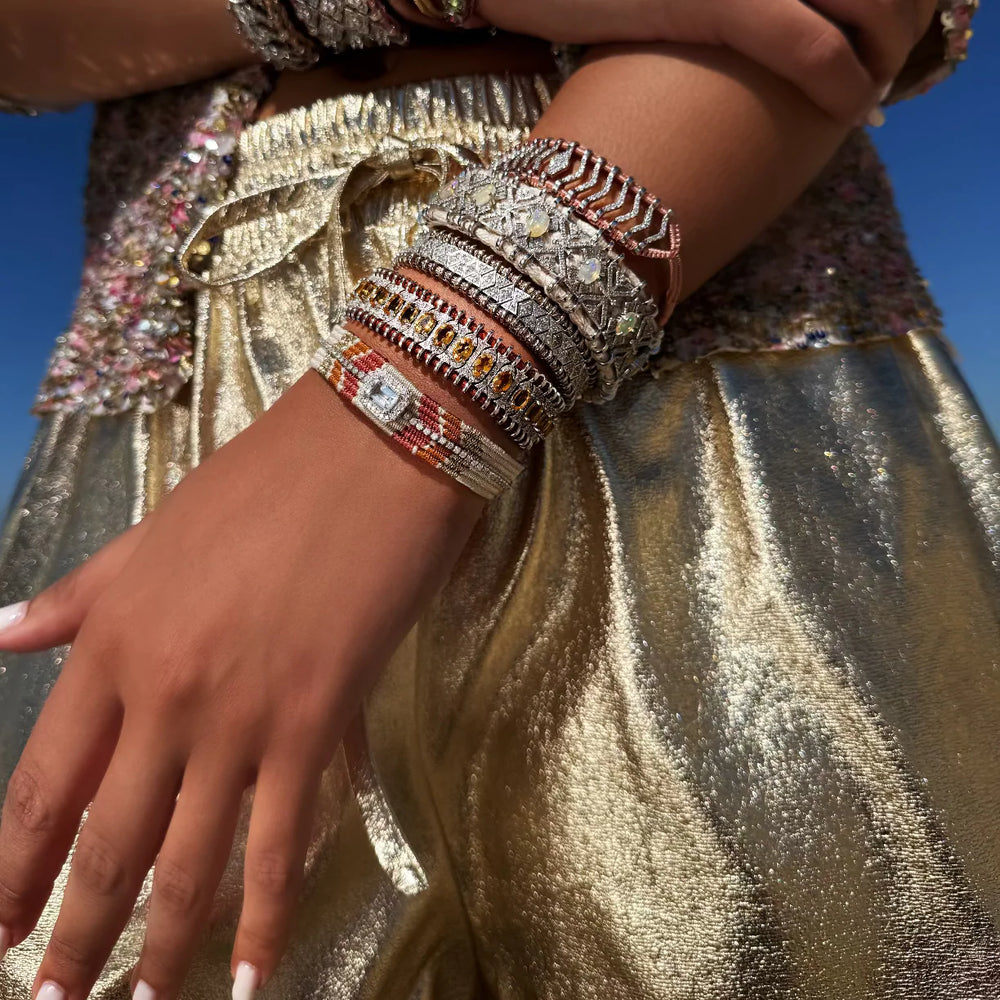Bracelet Van Den Abeele Farrow Vanilla- Cristal