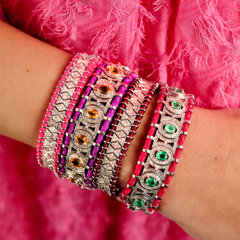 Bracelet Van Den Abeele Sao Paulo rani - Émeraudes