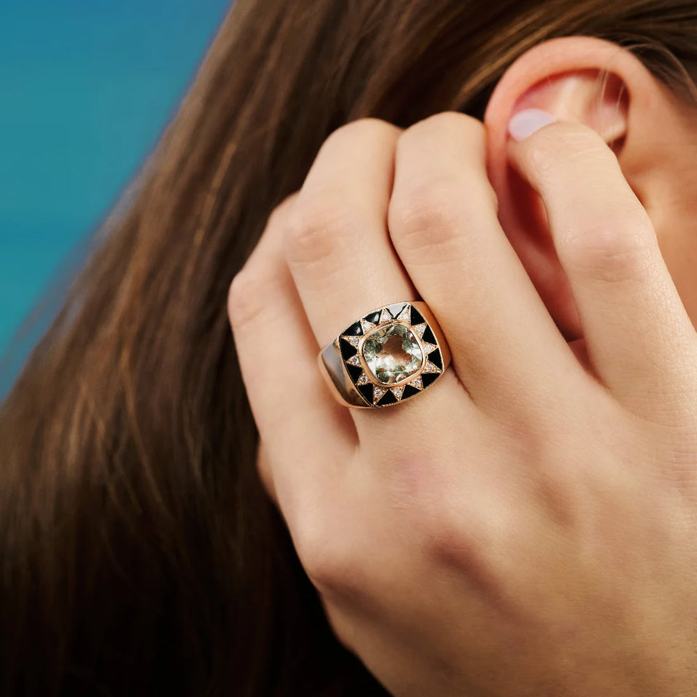 Bague Van Den Abeele Stella noir