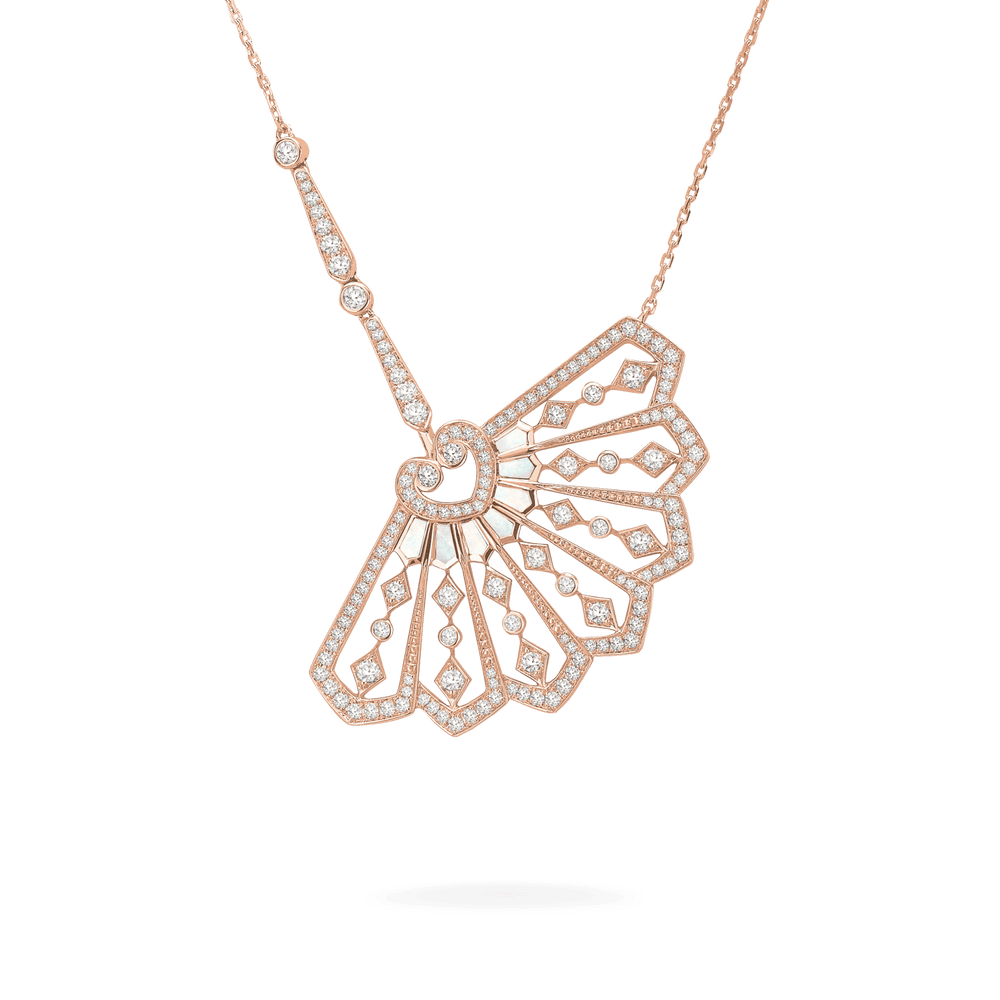 Pendentif Fanfare en diamant et nacre - 2015510