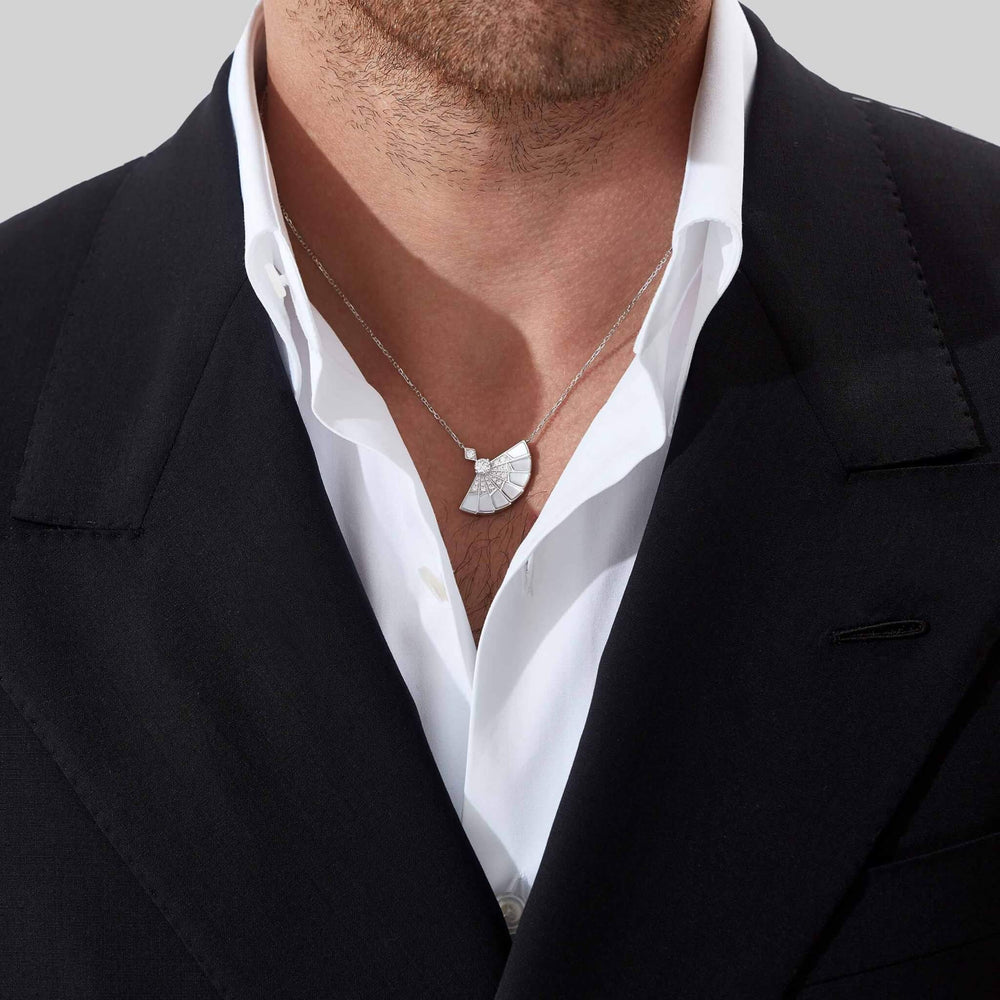 Pendentif Fanfare Symphony en diamant et nacre - 2017340