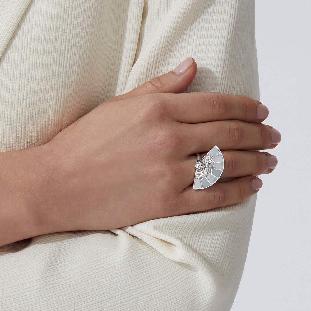 Bague Fanfare Symphony en diamant et nacre - 2018285