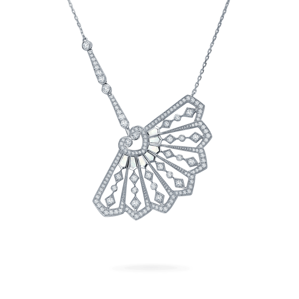 Pendentif Fanfare en diamant et nacre - 2015303