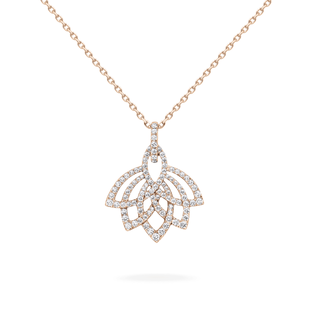 Pendentif en diamant fleur de lotus - 2019298