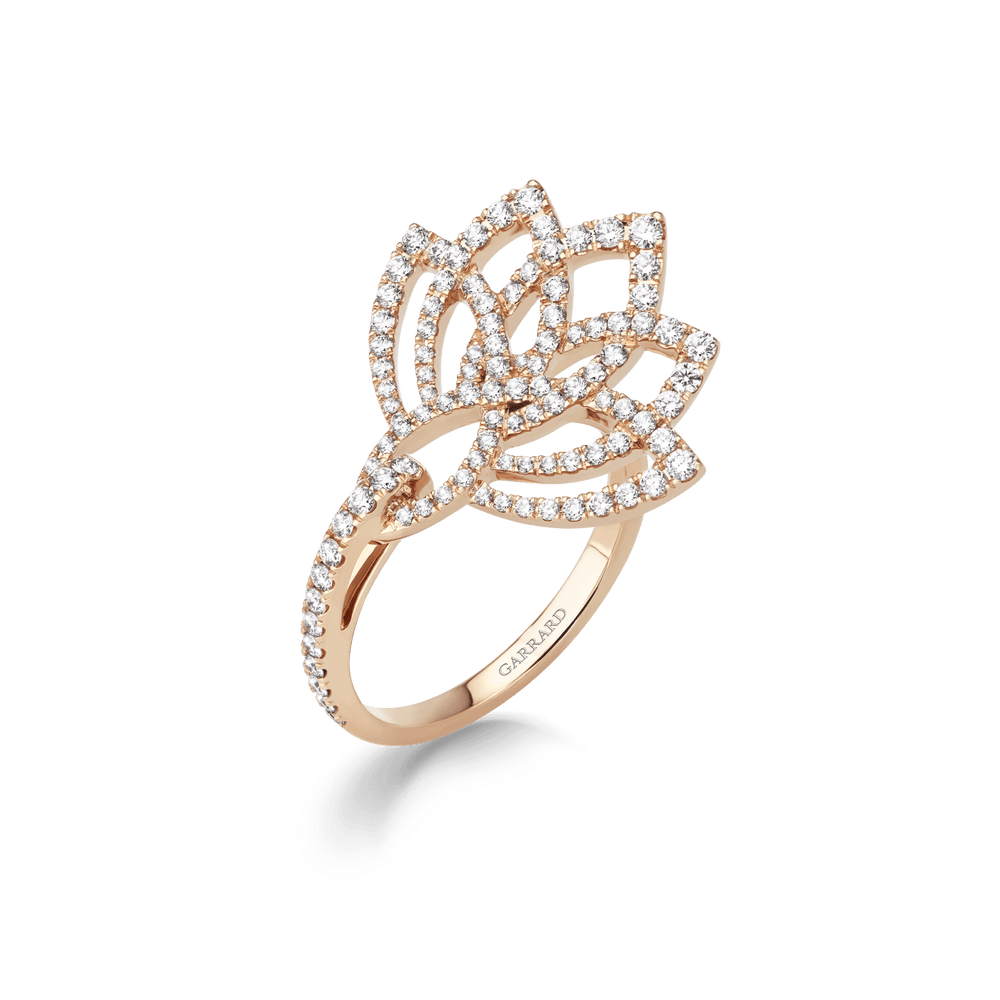 Bague en diamant fleur de lotus - 2019304