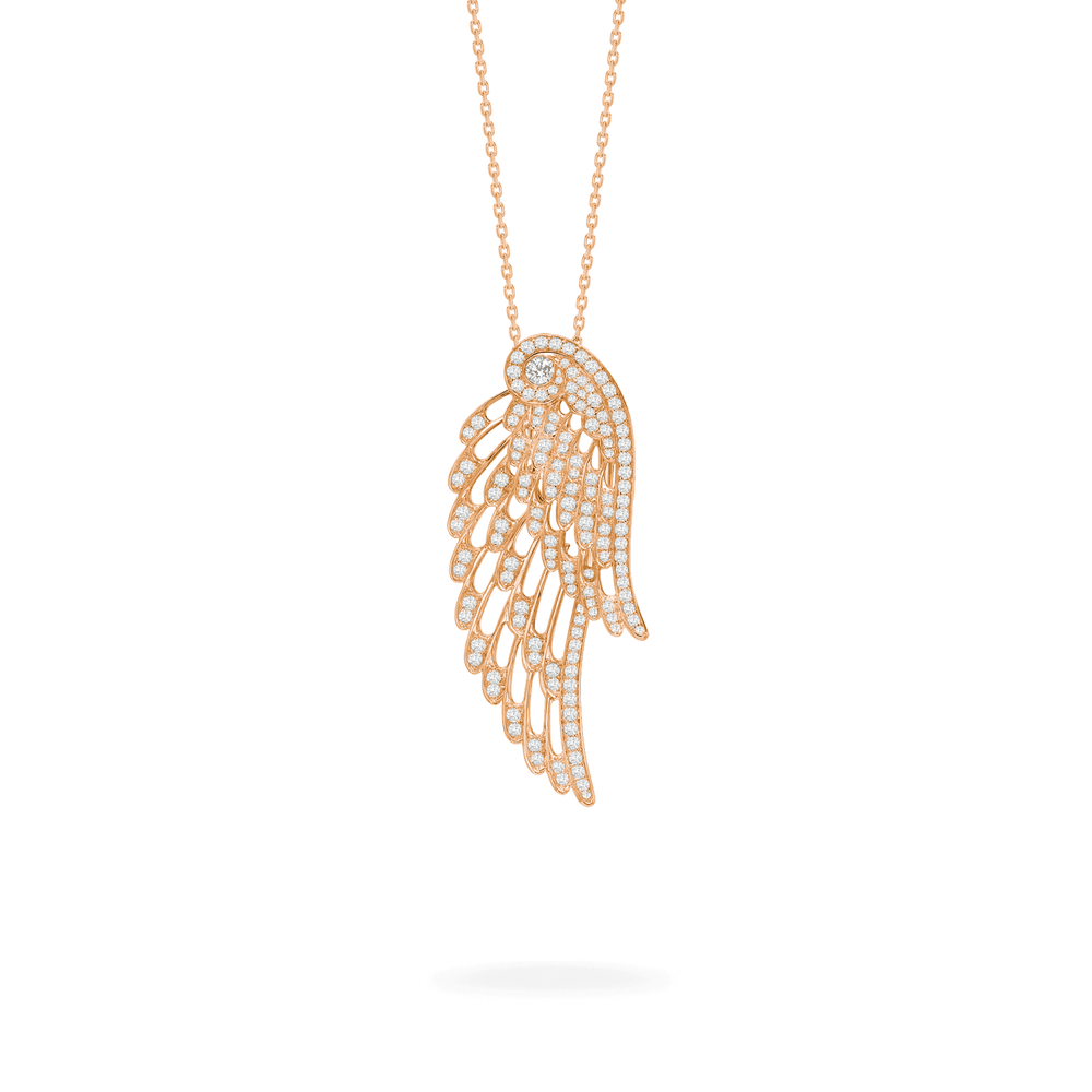 Pendentif coulissant en diamant Wings Embrace - 2015903
